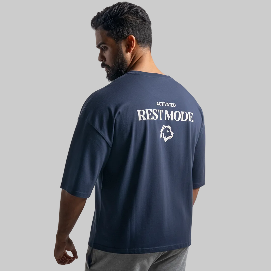 Rest Mode Tee - Navy BLue