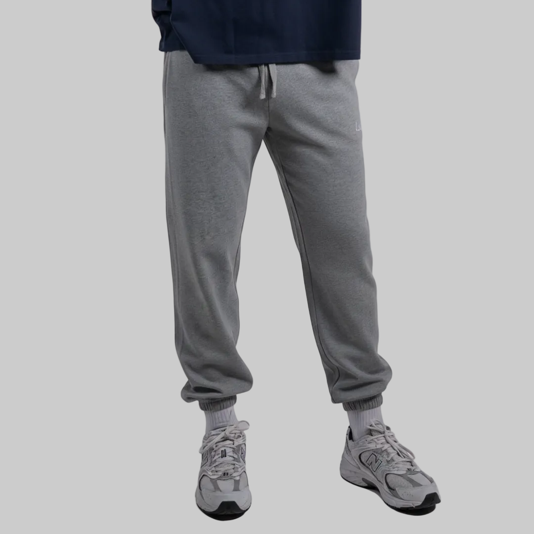 Elastic Jogger - Heather Grey