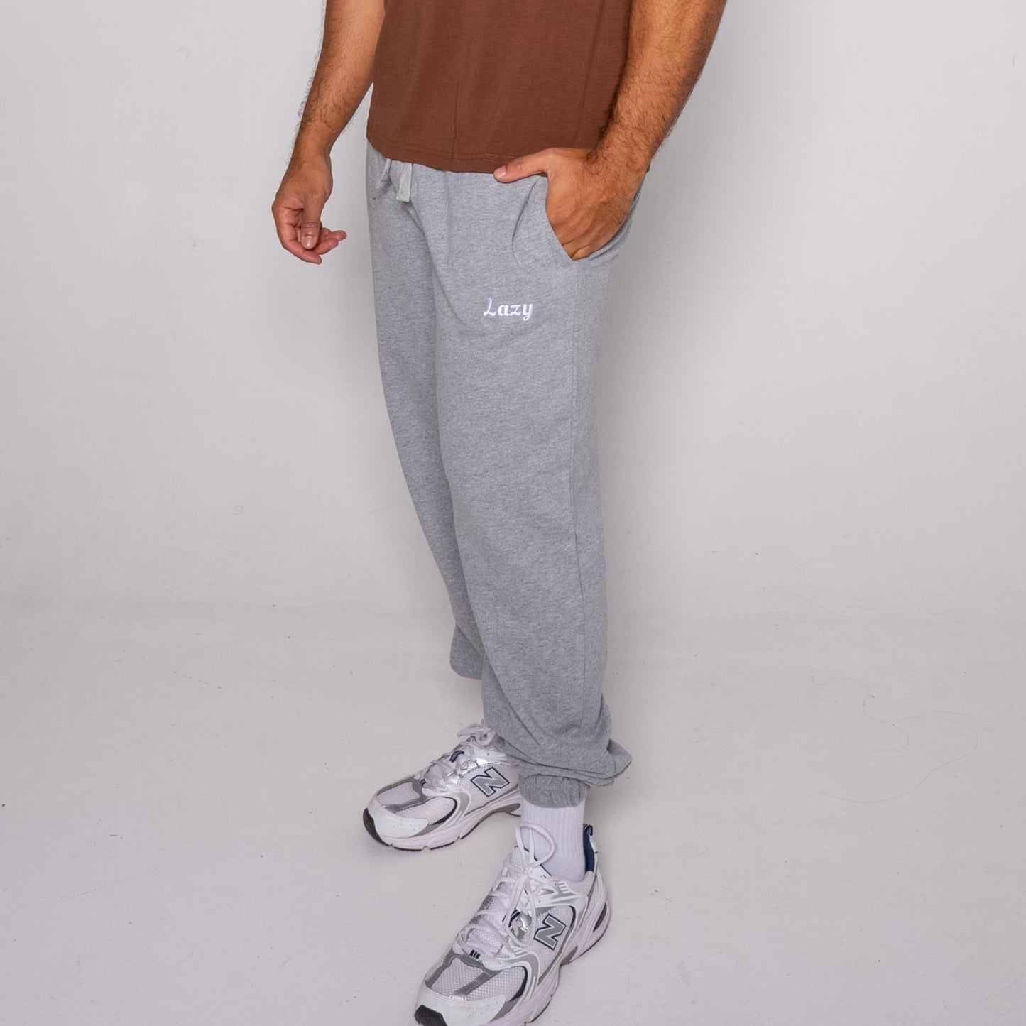 Elastic Jogger - Heather Grey