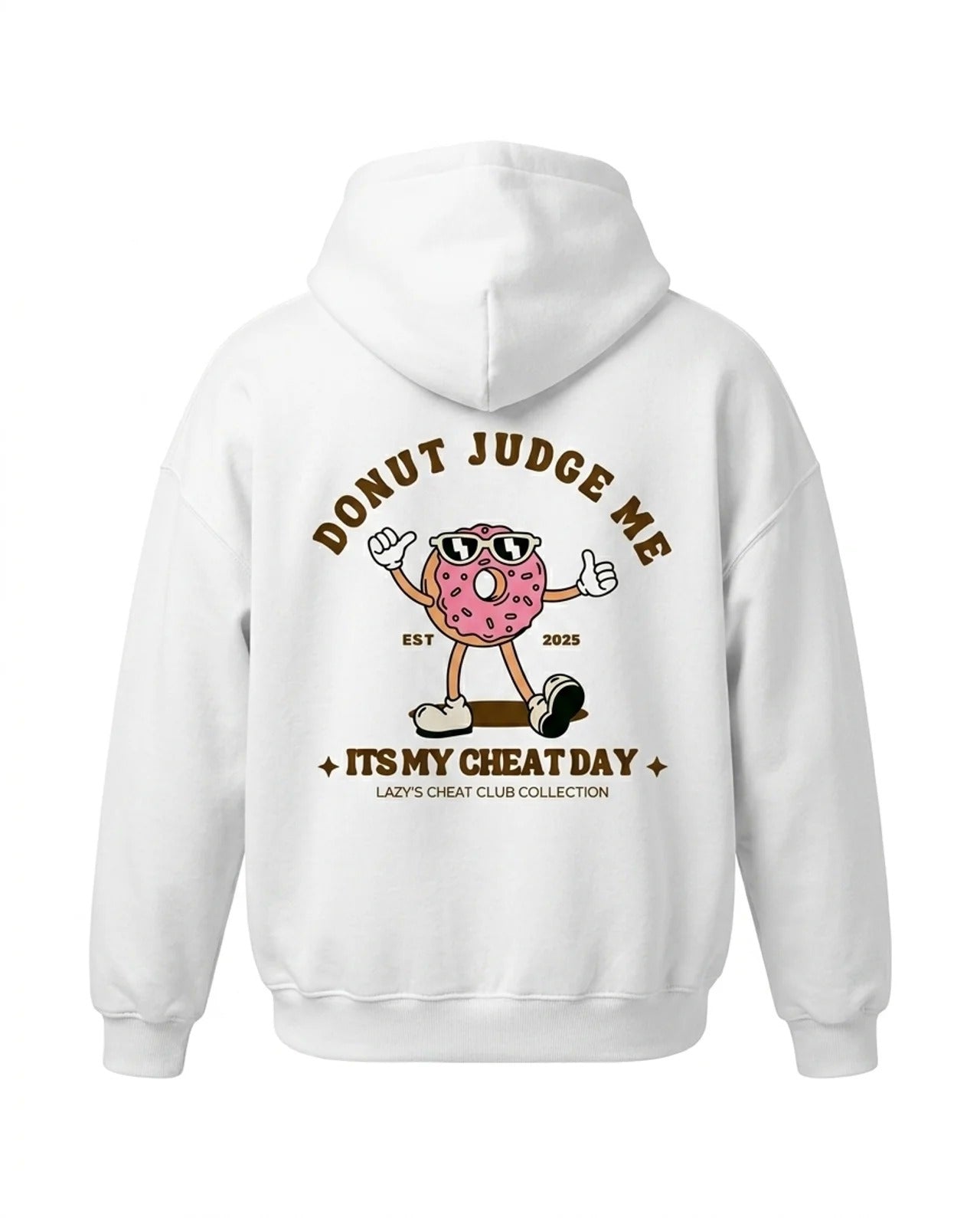 Donut Judge Me Hoodie | White