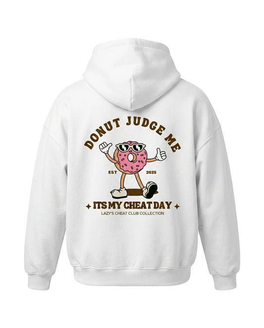Donut Judge Me Hoodie | White