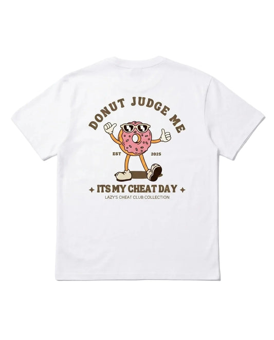Donut Judge Me Tee | White